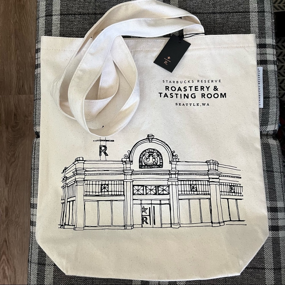 Starbucks Reserve Seattle WA canvas tote